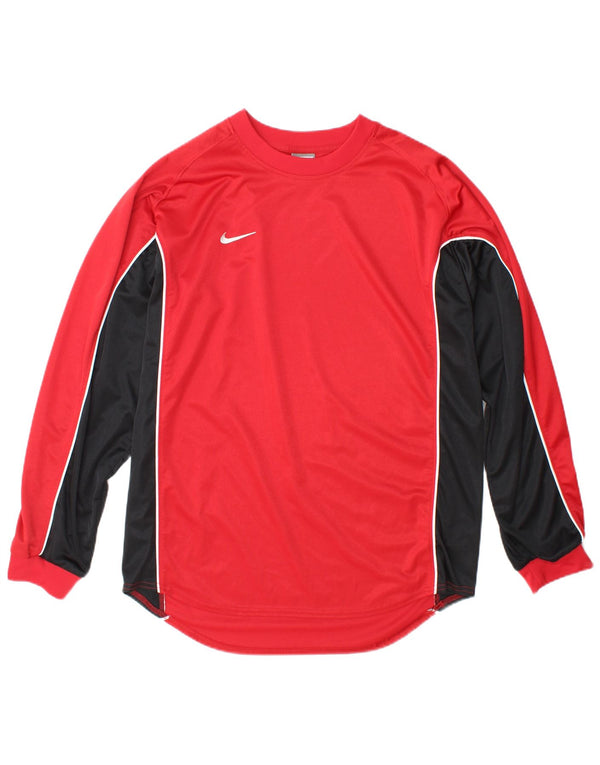 Top pentru bărbați Nike cu mânecă lungă Marea Britanie 42/44, mare, roșu, poliester color bloc