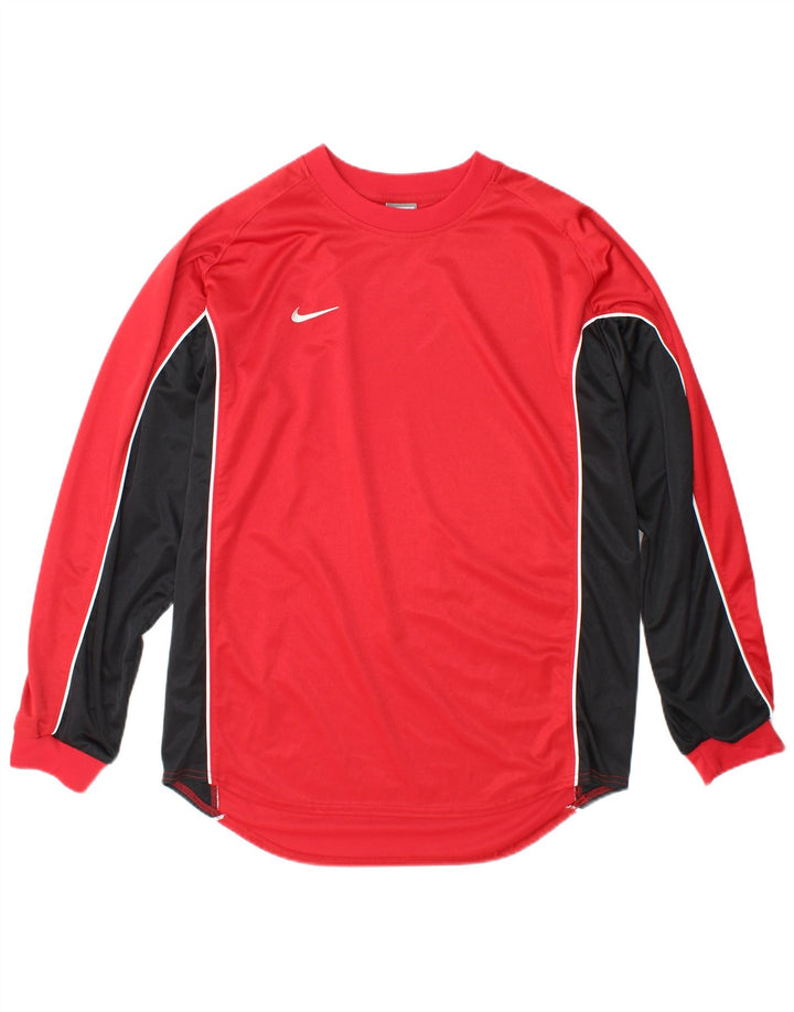 Top pentru bărbați Nike cu mânecă lungă Marea Britanie 42/44, mare, roșu, poliester color bloc