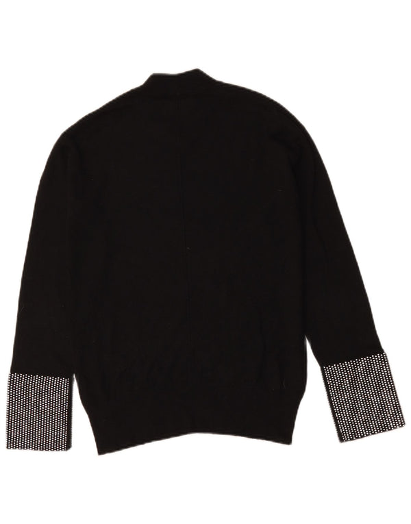 Pulover Pinko pentru femei cu gât țestoasă, 12 UK 12 Medium Negru Geometric