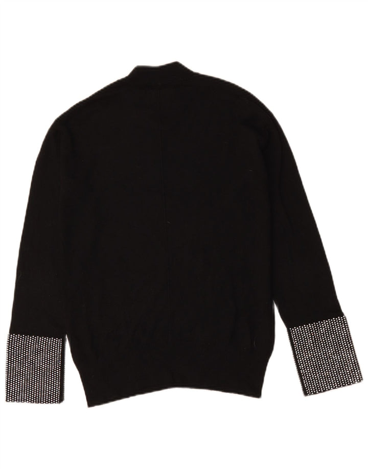 Pulover Pinko pentru femei cu gât țestoasă, 12 UK 12 Medium Negru Geometric