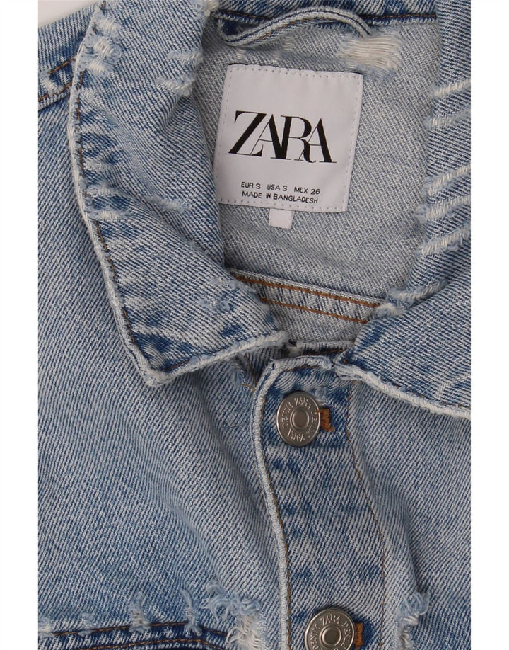 ZARA Mens Denim Jacket UK 36 Small Blue Vintage Zara and Second-Hand Zara from Messina Hembry 