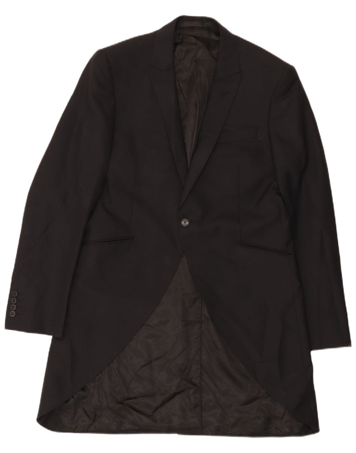 Jachetă pentru bărbați Marks & Spencer Autograph 1 Button Blazer UK 40 Medium Black