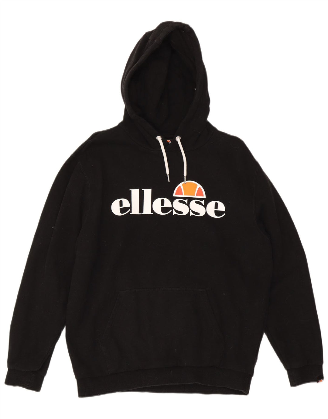 Pulover cu glugă cu grafic pentru bărbați Ellesse, mare, negru, bumbac