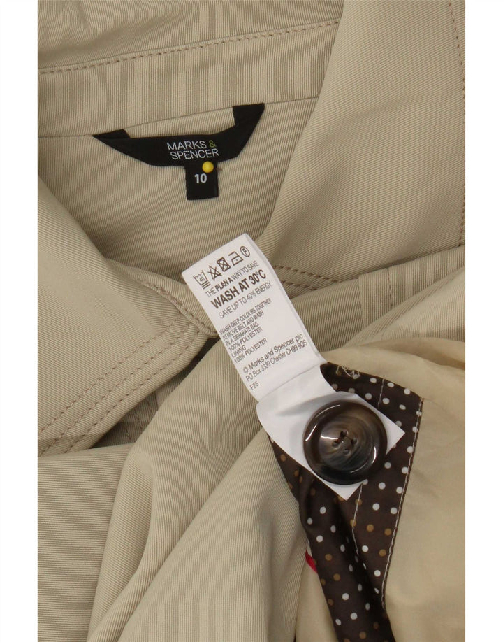 Trench supradimensionat pentru femei Marks & Spencer UK 10 Poliester mic bej