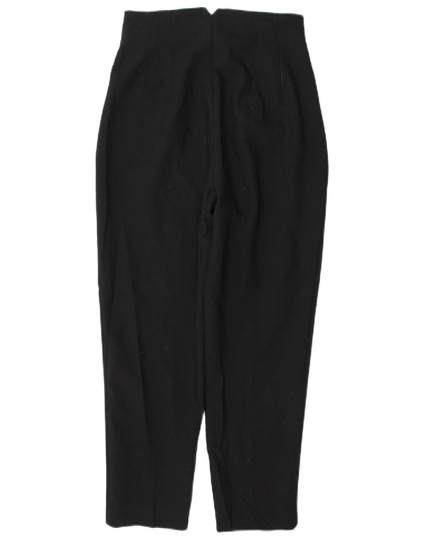 Pantaloni de costum conici pentru femei cu talie înaltă Zara Mici L26 L26 Poliester negru