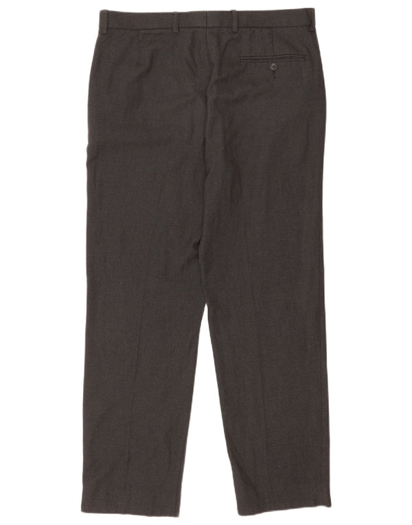 Marks & Spencer Pantaloni drepți pentru bărbați L34 L31 Poliester gri