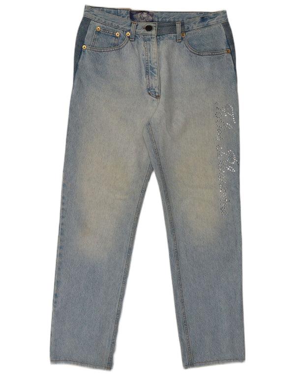 Blumarine Blumarine Femei Graphic Talie Înaltă IT 46 Large W32 L29 Blue Bumbac