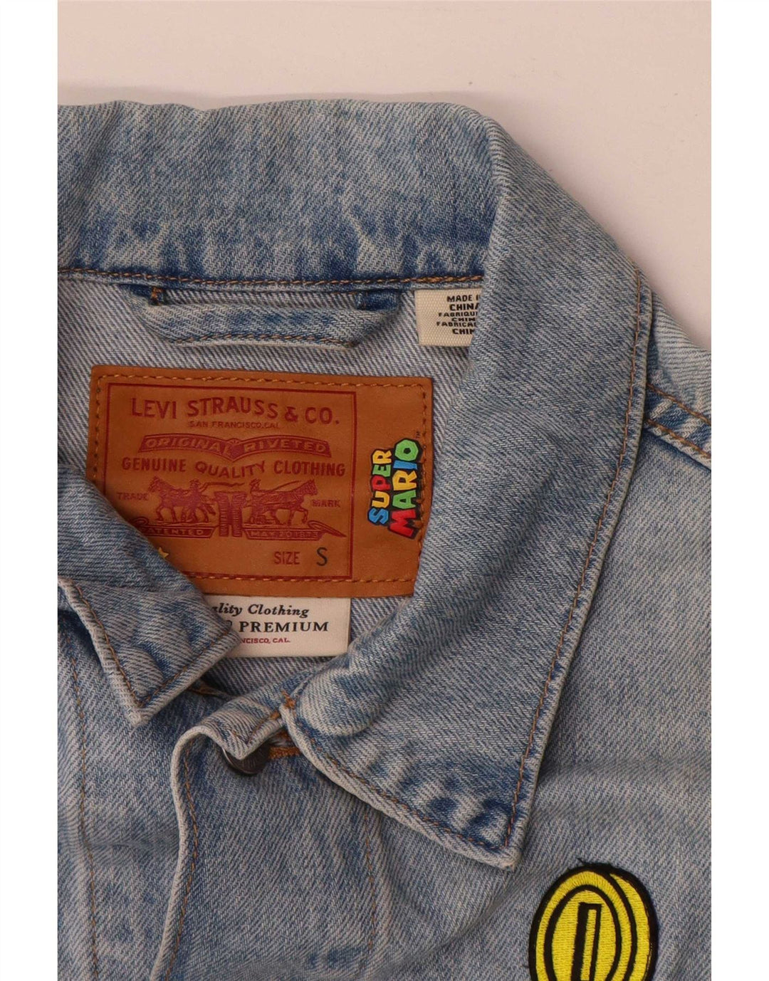 Geaca Levi's Fete Graphic Denim 13-14 ani Bumbac albastru mic