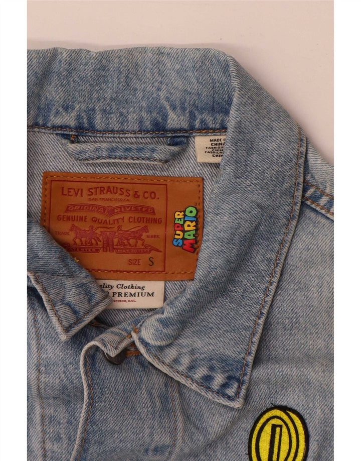 Geaca Levi's Fete Graphic Denim 13-14 ani Bumbac albastru mic