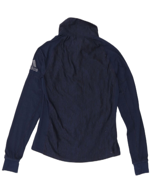 Top de trening cu pulover grafic Adidas pentru femei UK 8/10 Small Bleumarin