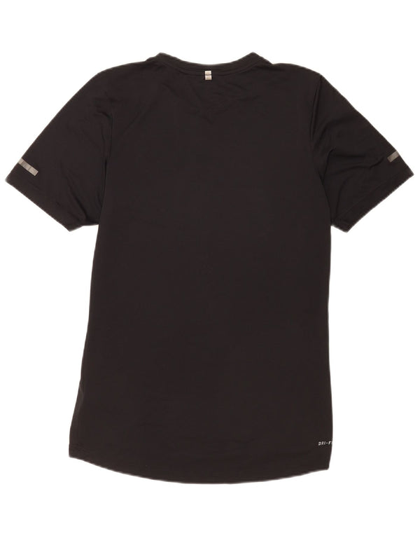 Tricou grafic Nike Dri Fit pentru bărbați Top mic poliester negru
