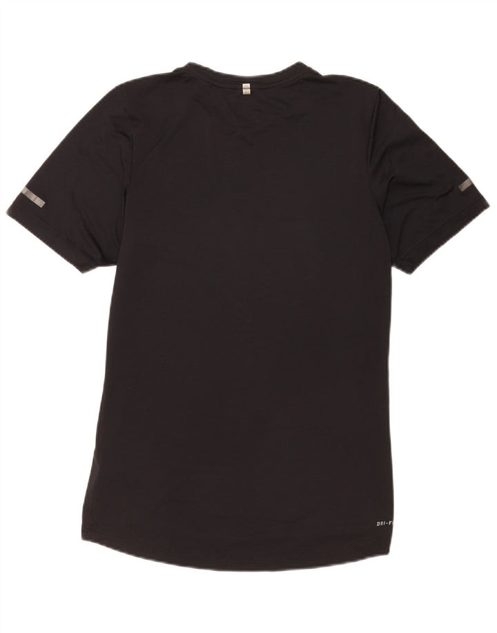 Tricou grafic Nike Dri Fit pentru bărbați Top mic poliester negru