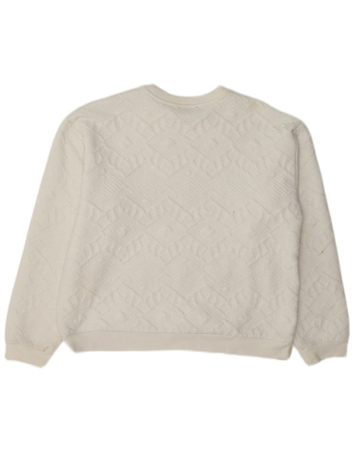 Pulover pentru femei Zara, cu croiala relaxată, UK 12 Medium Alb Geometric