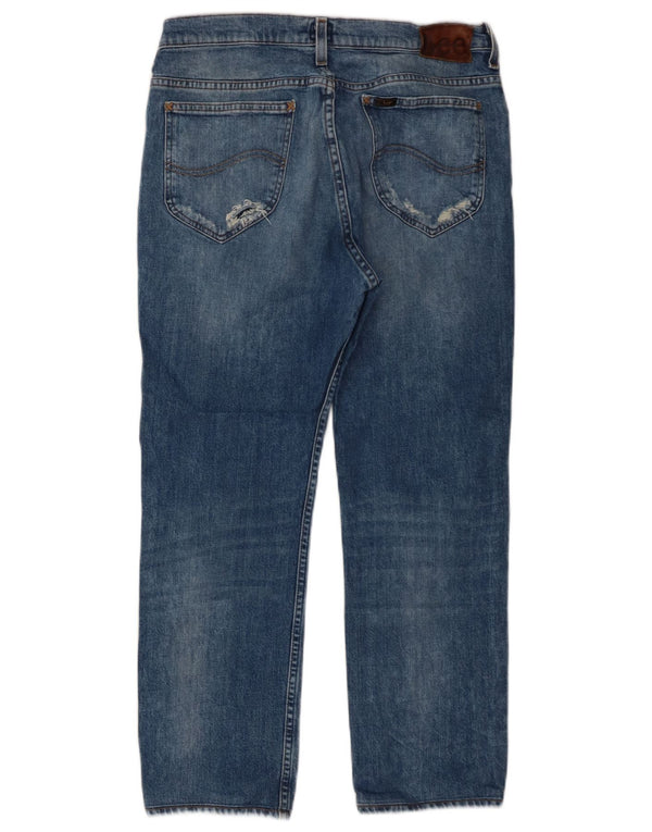 Blugi Lee Rider Straight pentru bărbați W34 L26 Bumbac albastru
