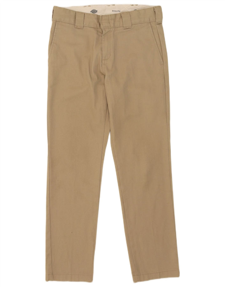 DICKIES Pantaloni chino slim pentru bărbați W29 L30 poliester bej
