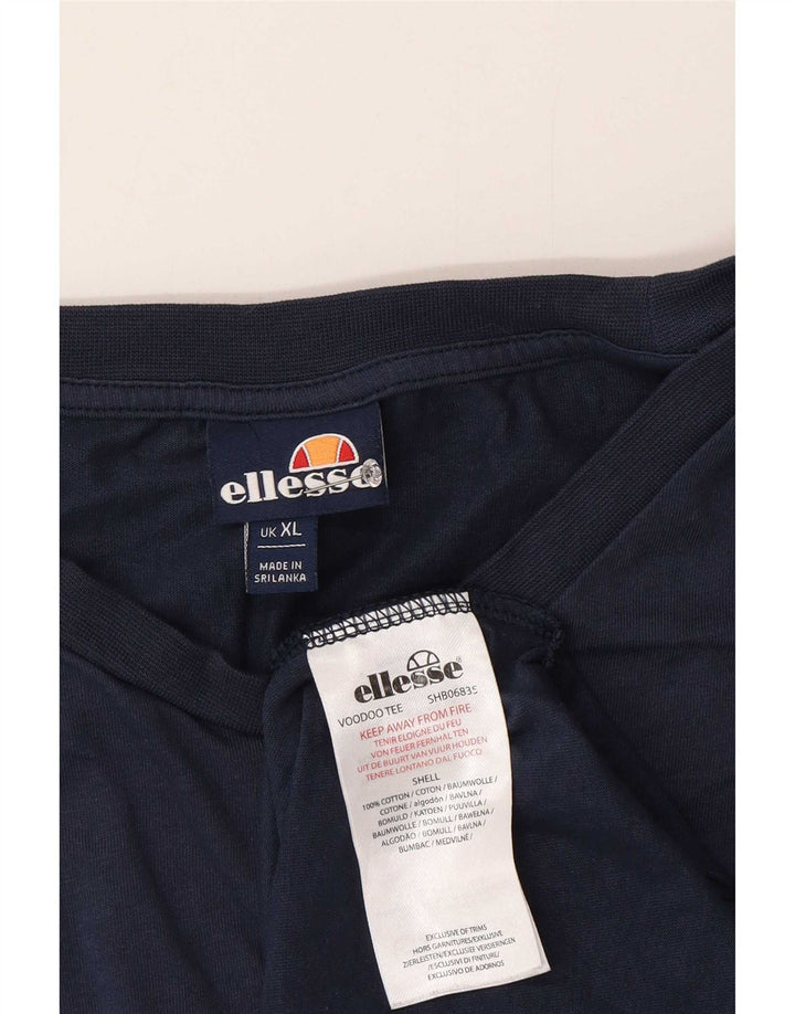 Tricou grafic pentru bărbați Ellesse Top XL Bumbac albastru