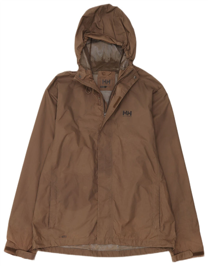 Jachetă de ploaie cu glugă pentru bărbați Helly Hansen UK 40 mare, bej, poliamidă