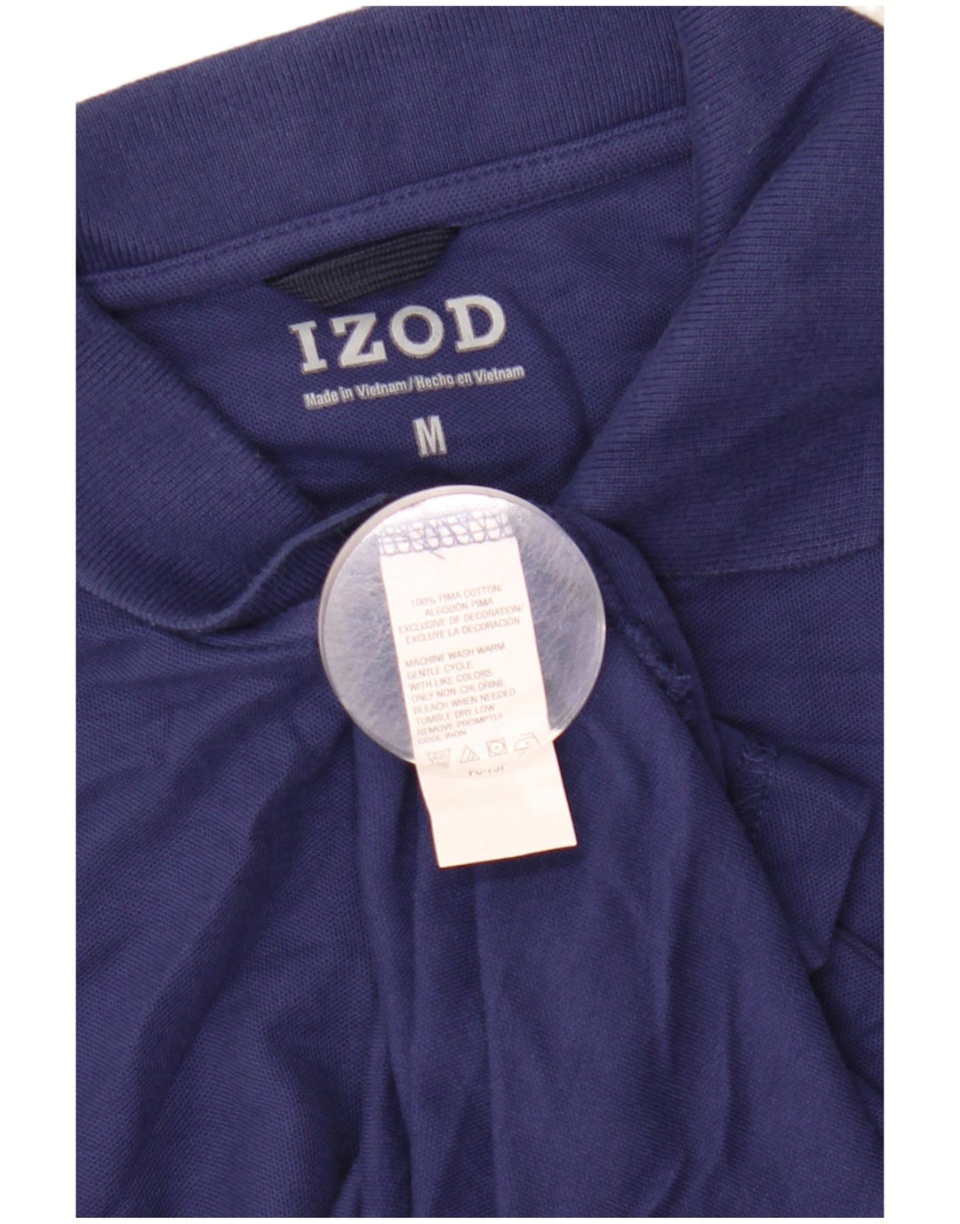 Cămașă polo Izod pentru bărbați, bumbac, albastru bleumarin mediu