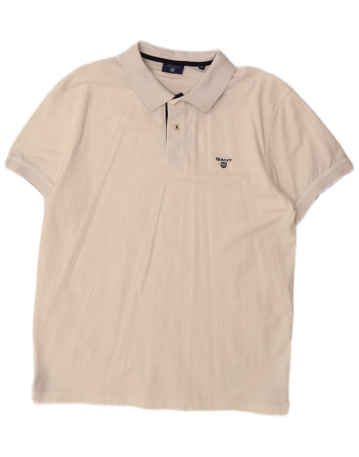 Tricou polo pentru bărbați Gant XL alb
