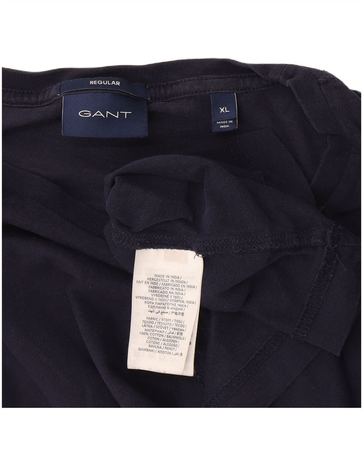 Gant Bărbați Regular Tricou Top XL Bleumarin Bumbac