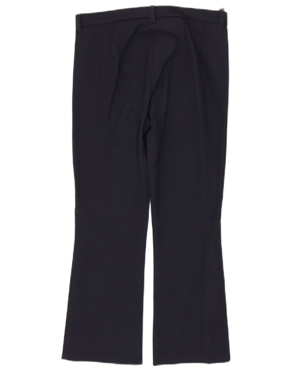 MAX MARA Pantaloni de costum bootcut pentru femei UK 4 XS L26 L25 Bumbac bleumarin