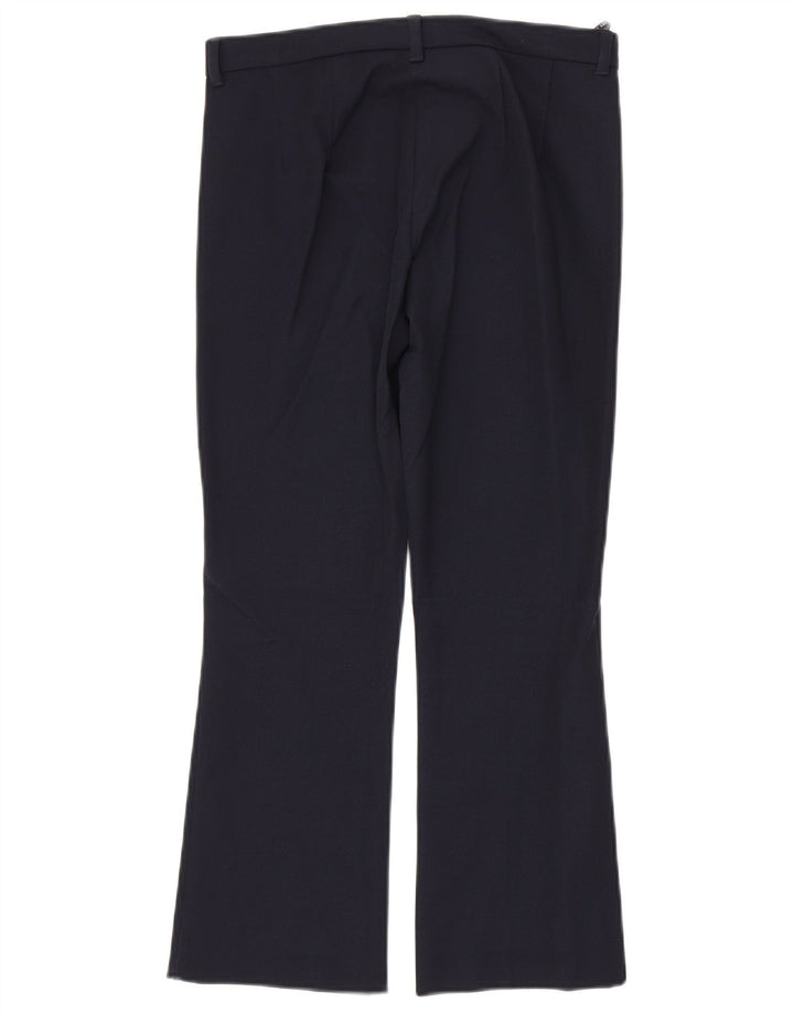 MAX MARA Pantaloni de costum bootcut pentru femei UK 4 XS L26 L25 Bumbac bleumarin