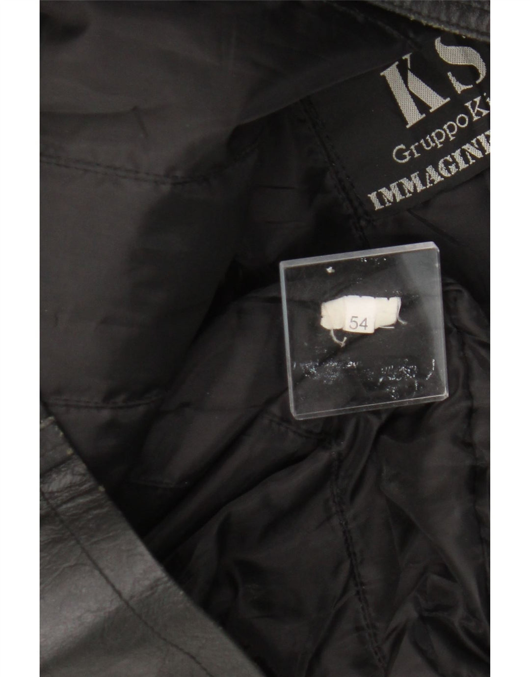 Jachetă de piele pentru bărbați VINTAGE IT 54 2XL din piele neagră