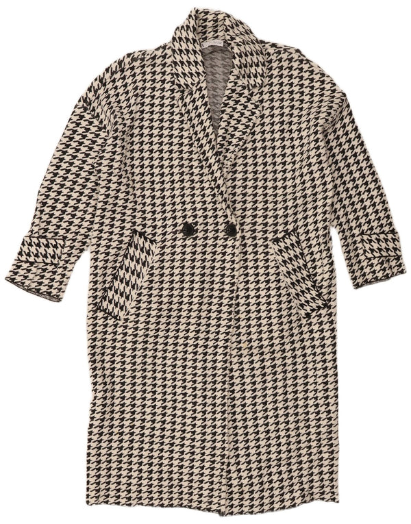 Pardesiu supradimensionat pentru femei Zara UK 10, viscoză mică, neagră