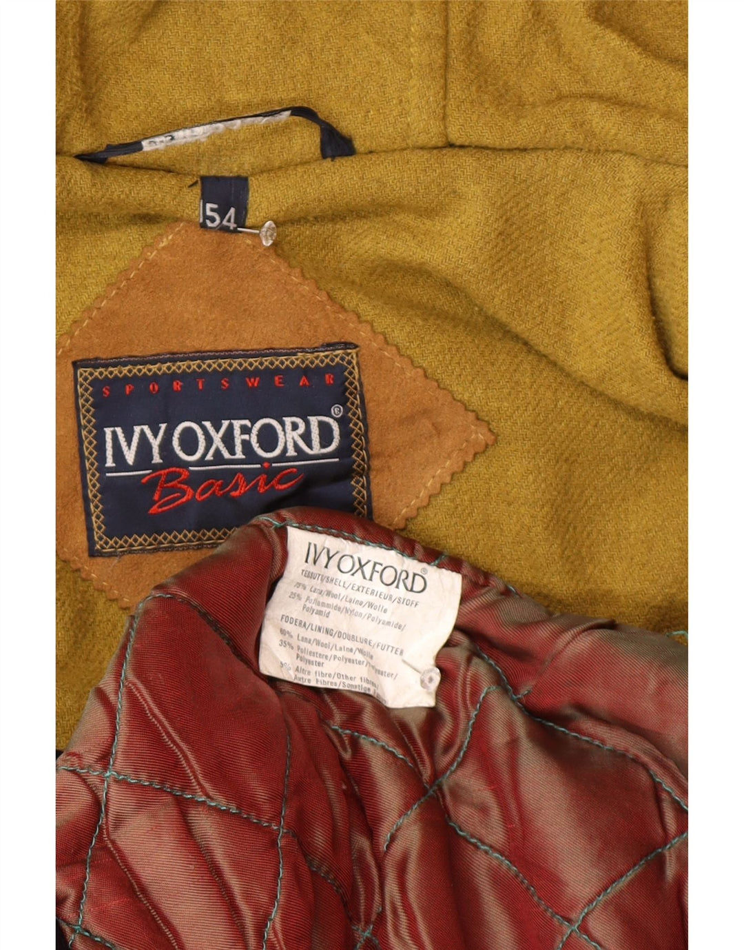 Palton Ivy Oxford pentru bărbați cu glugă IT 54 2XL Lână bleumarin