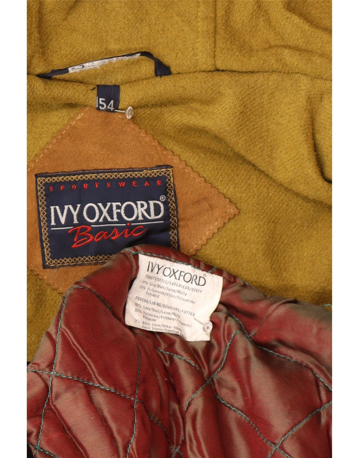 Palton Ivy Oxford pentru bărbați cu glugă IT 54 2XL Lână bleumarin