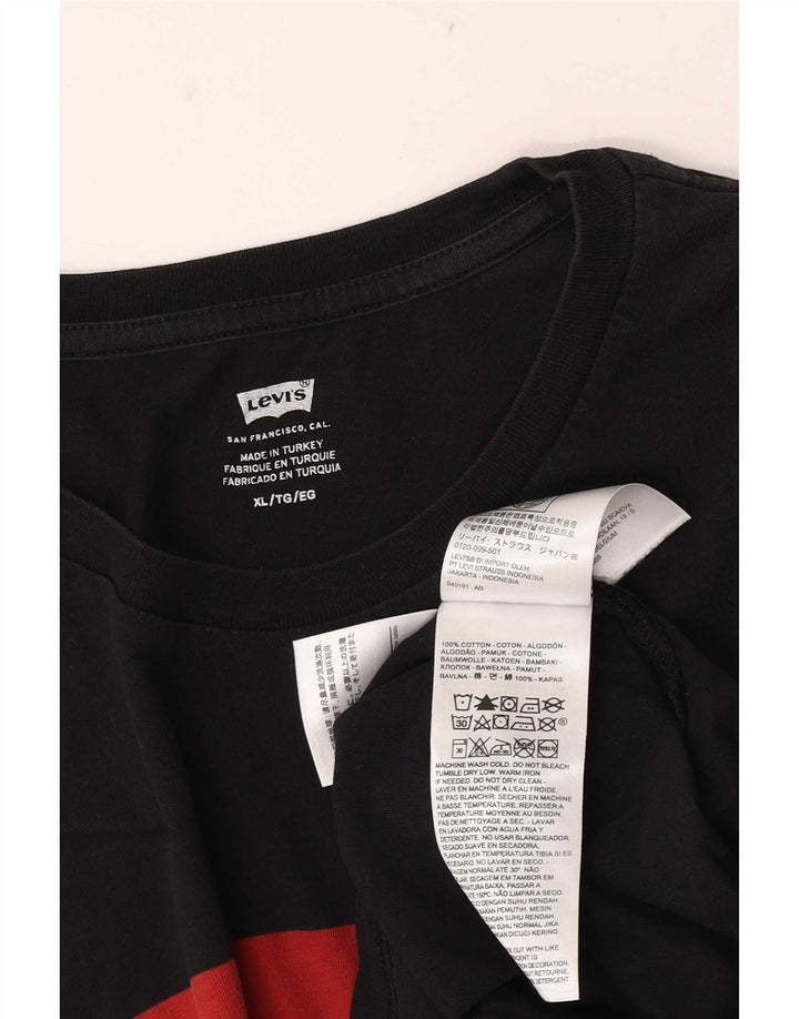 Tricou grafic pentru bărbați Levi's Top XL bumbac negru