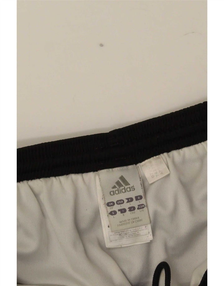 Pantaloni scurți sport adidas Climalite pentru bărbați, poliester cu dungi mari, negre