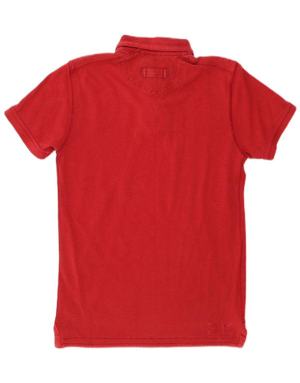 Tricou polo cu grafică pentru bărbați Fat Face XS Bumbac roșu