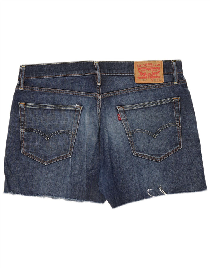 Pantaloni scurți Levi's 504 Denim W36 Large Blue Bumbac