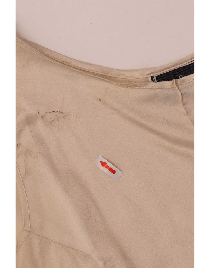 Top cu vestă crop pentru femei Luisa Spagnoli IT 42 2XL poliester bej