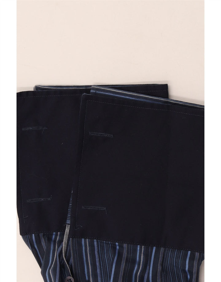 Cămașă formală pentru bărbați French Connection 2XL, bumbac cu dungi bleumarin