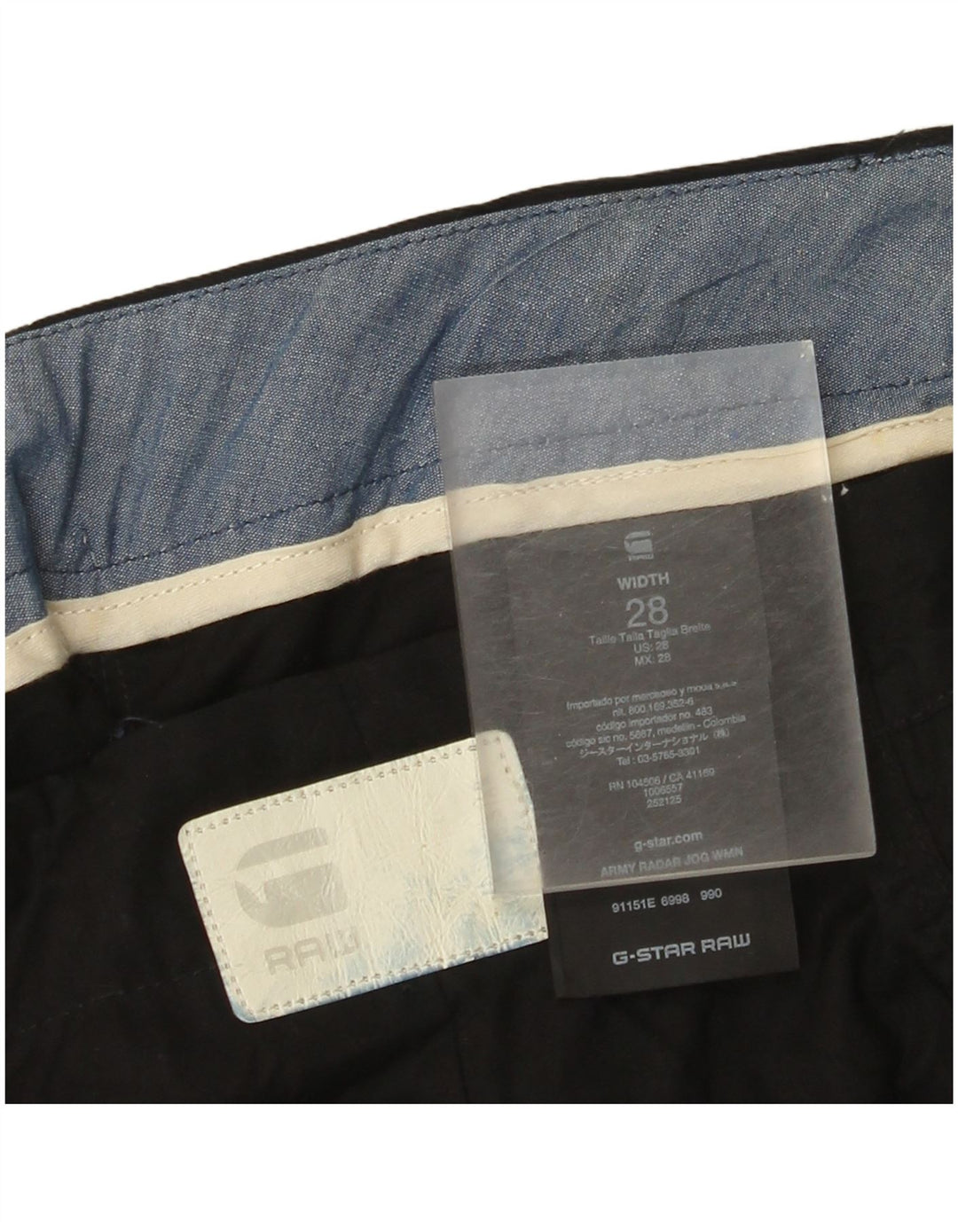 G-Star Pantaloni de jogging pentru femei Cargo W28 L27 Lyocell negru