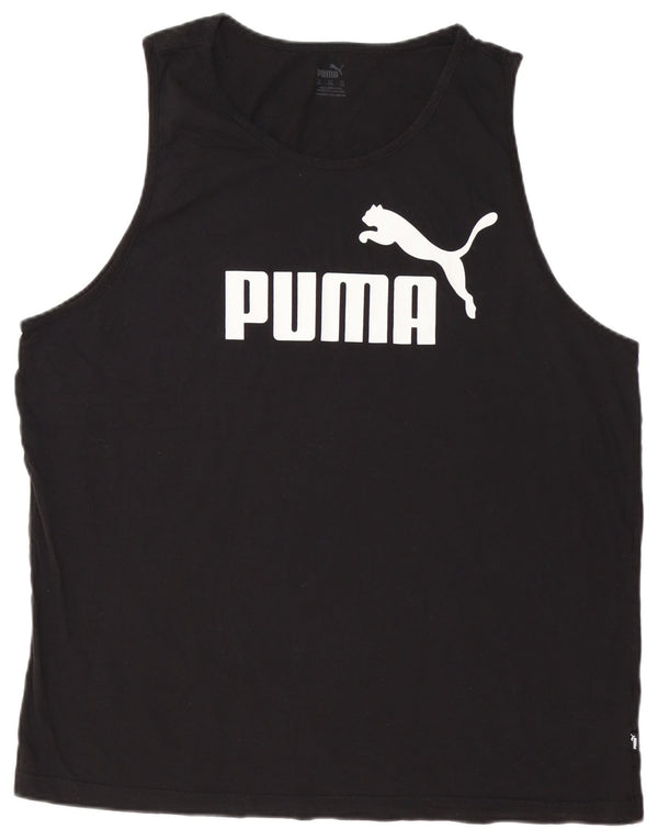 Vesta grafică pentru bărbați PUMA, 2XL, bumbac negru