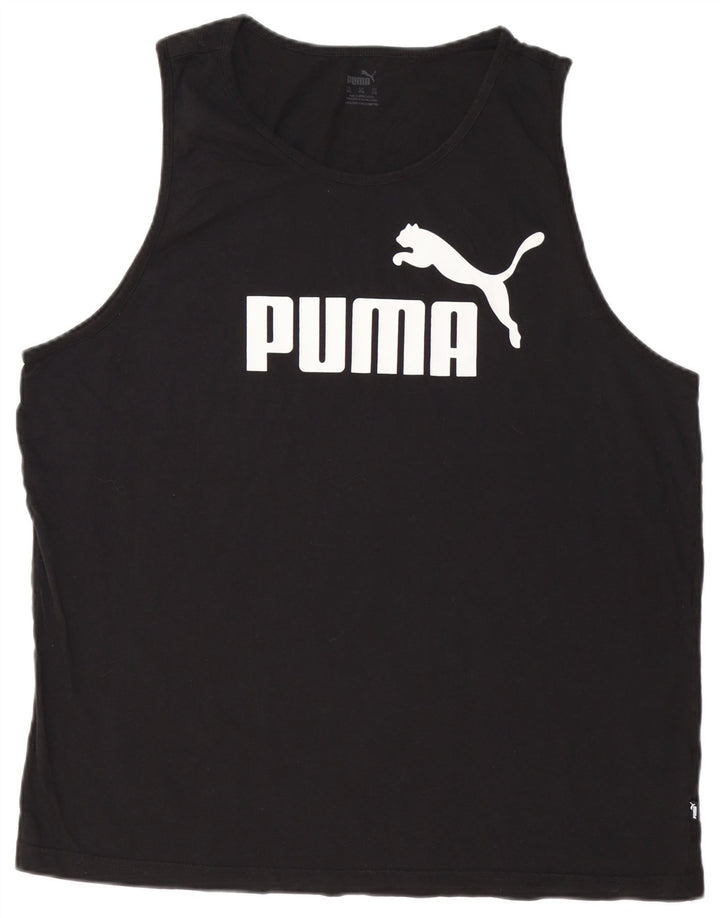 Vesta grafică pentru bărbați PUMA, 2XL, bumbac negru