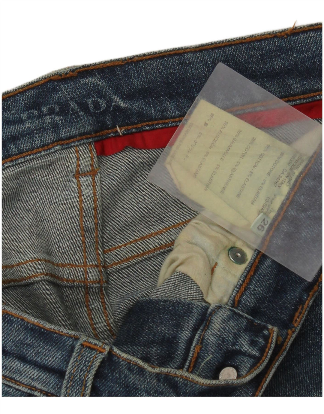 Blugi skinny pentru femei Prada L26 L32 bumbac bleumarin