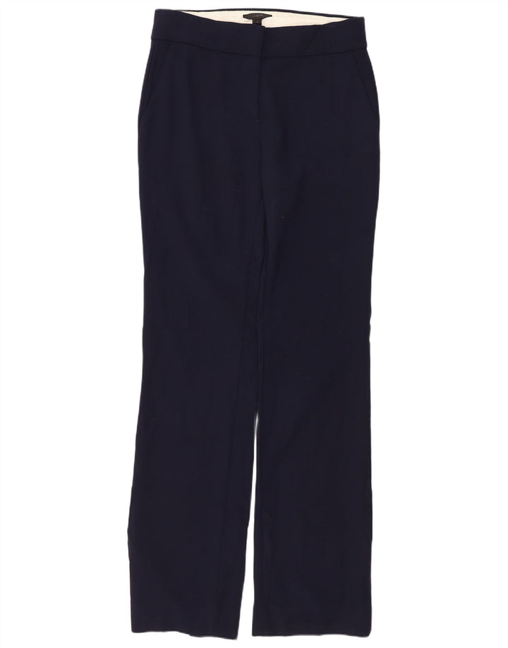 Pantaloni chino drepti pentru femei J. Crew US 2 XS W28 L32 bleumarin Poliester