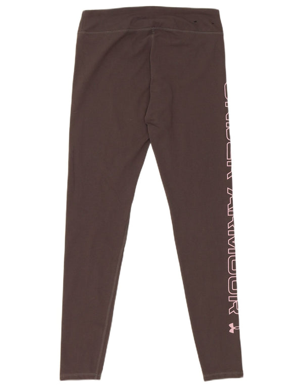Leggings grafic Under Armour pentru femei UK 10 Small Grey Bumbac