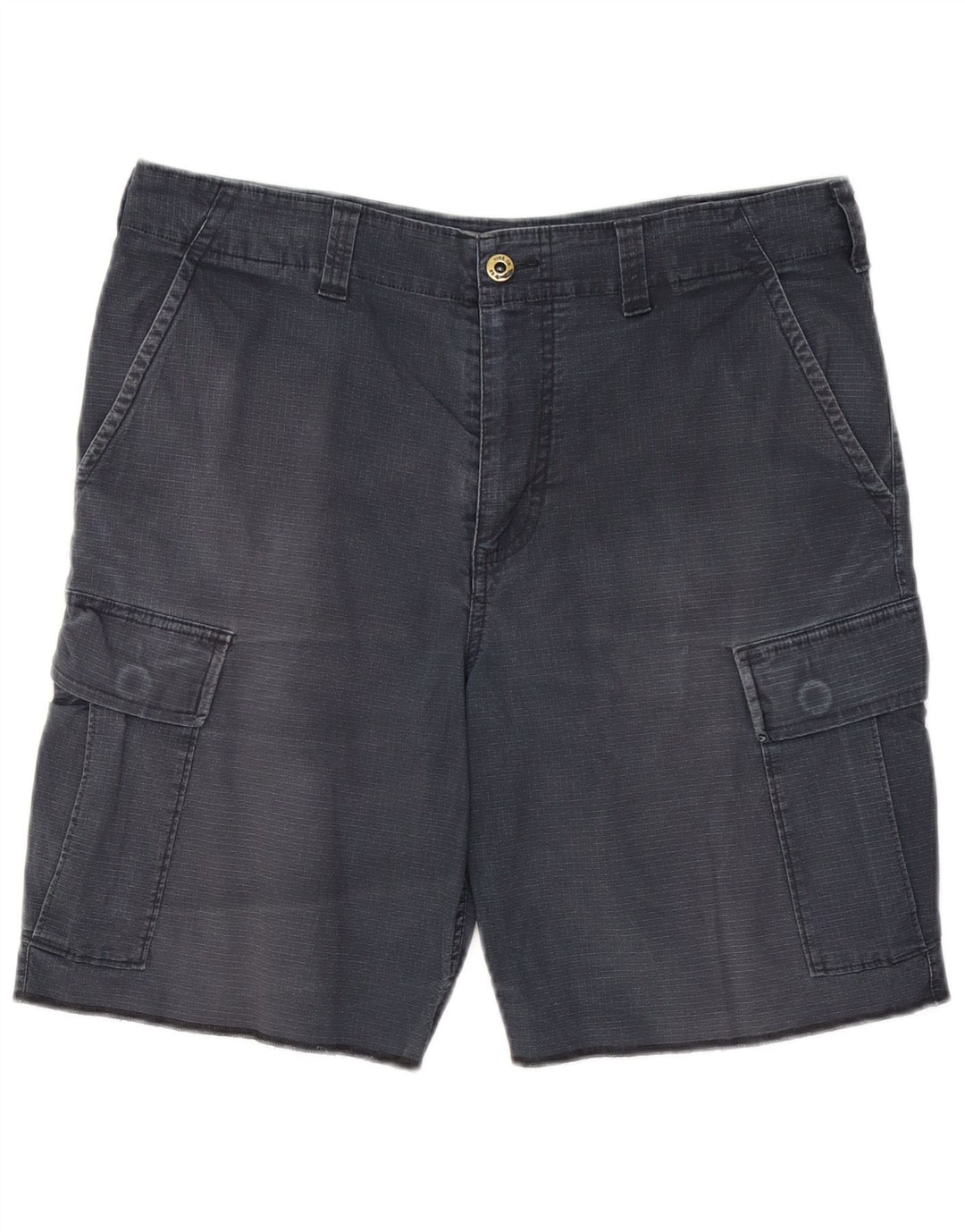 Pantaloni scurți cargo Nike pentru bărbați, medii W32, bumbac cu carouri gri