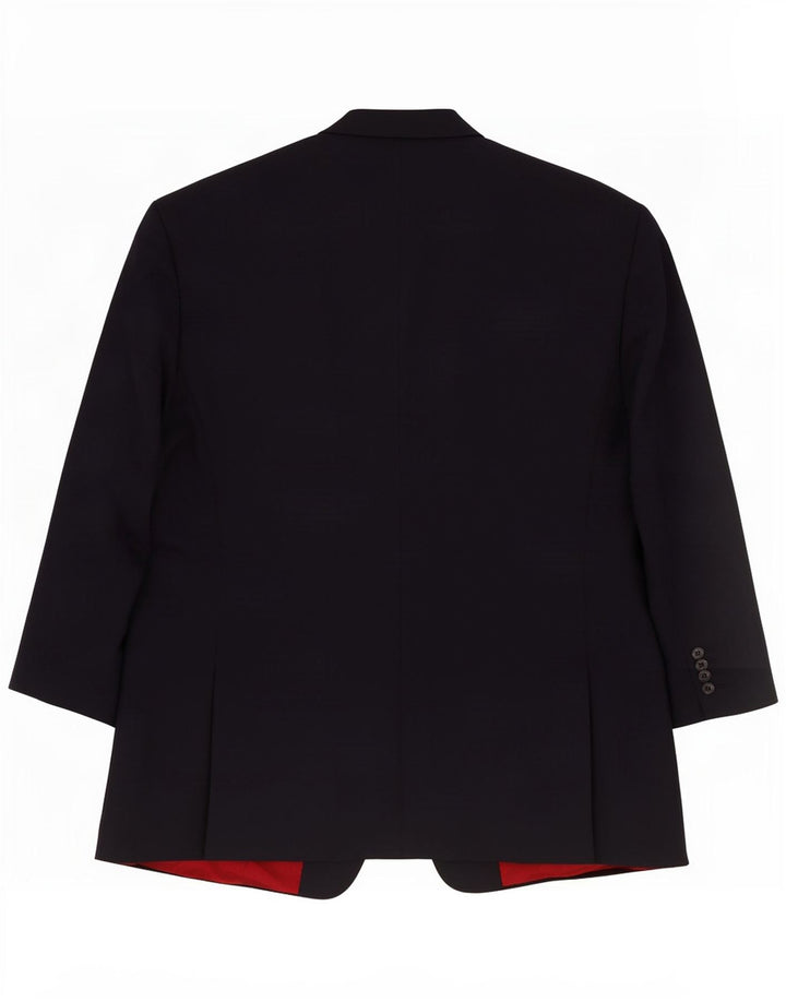 Jachetă blazer pentru bărbați Pierre Cardin cu 3 nasturi IT 54 2XL Lână bleumarin