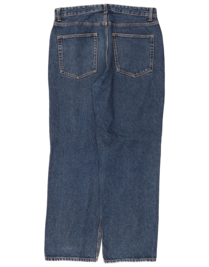 Blugi drepti pentru bărbați Zara EU 42 Large W32 L30 Albastru