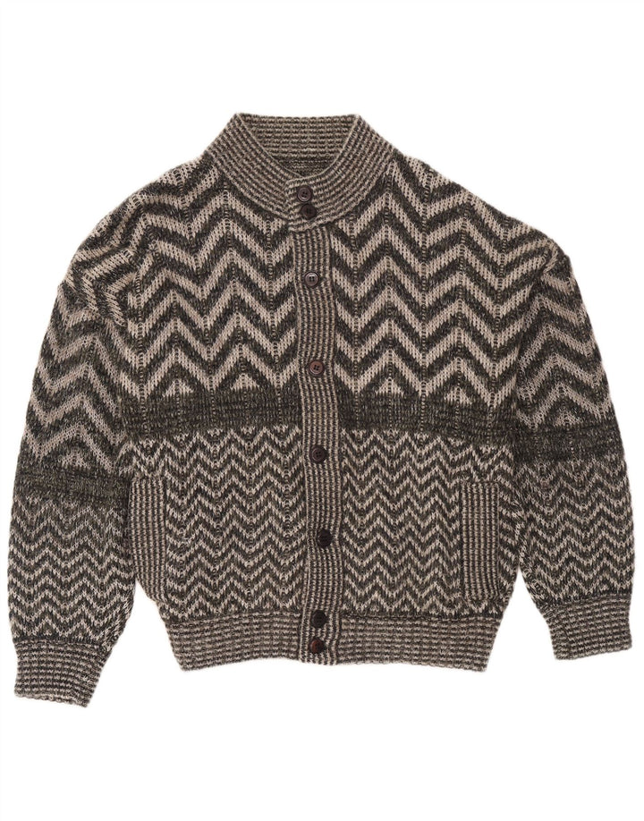 Cardigan Vintage pentru bărbați, XL, gri Chevron