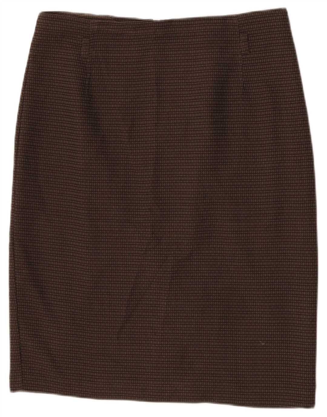 Fusta creion pentru femei Marks & Spencer W32, mare, maro, poliester geometric