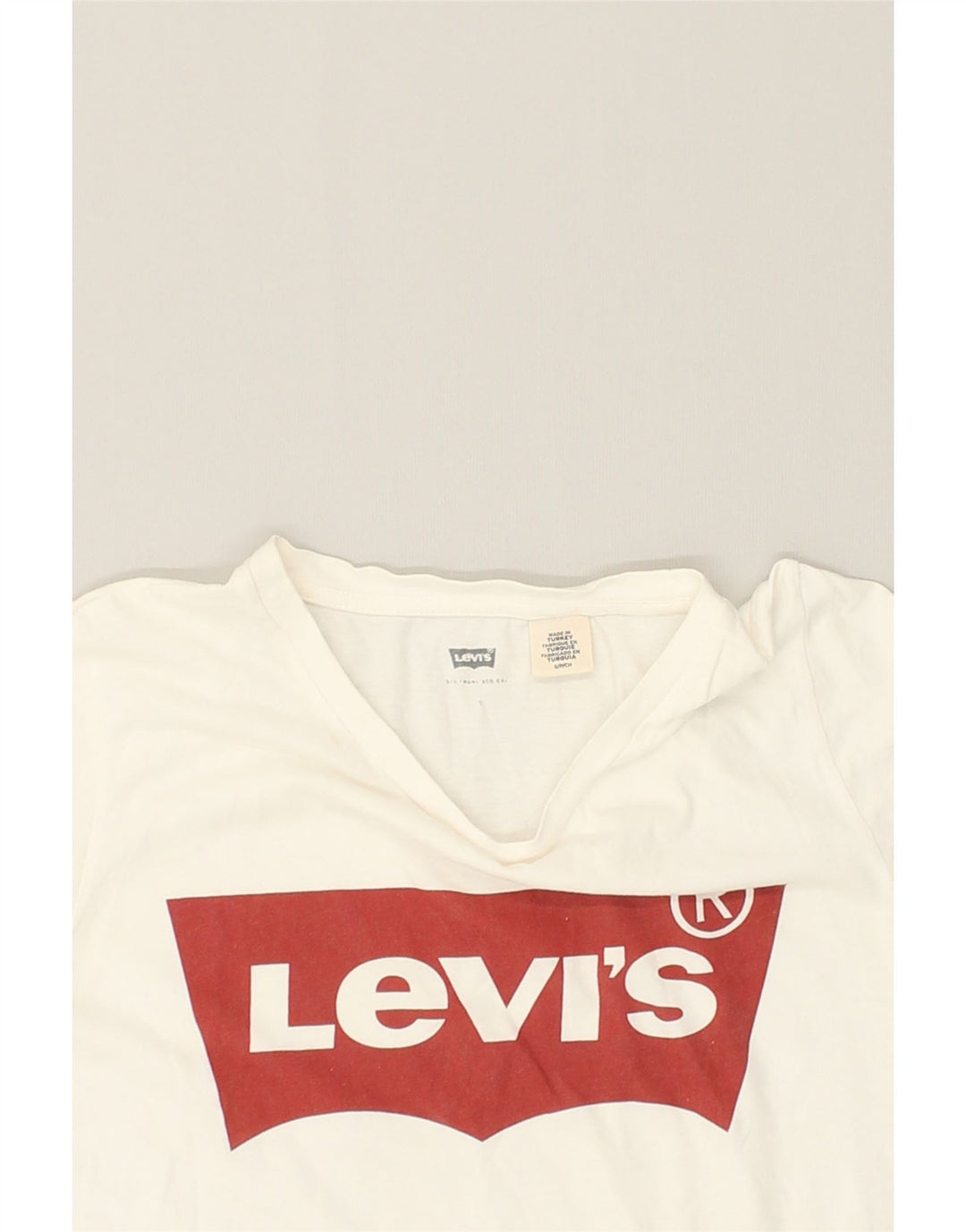 LEVI'S Mens Graphic T-Shirt Top Small White Cotton | Vintage Levi's | Thrift | Second-Hand Levi's | Used Clothing | Messina Hembry 