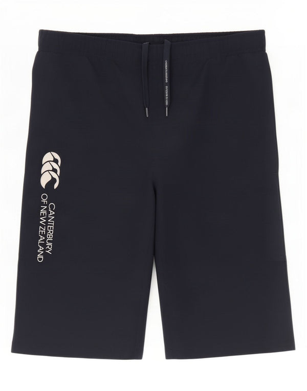 Pantaloni scurti sport grafic Canterbury pentru femei UK 10 Poliester bleumarin mic