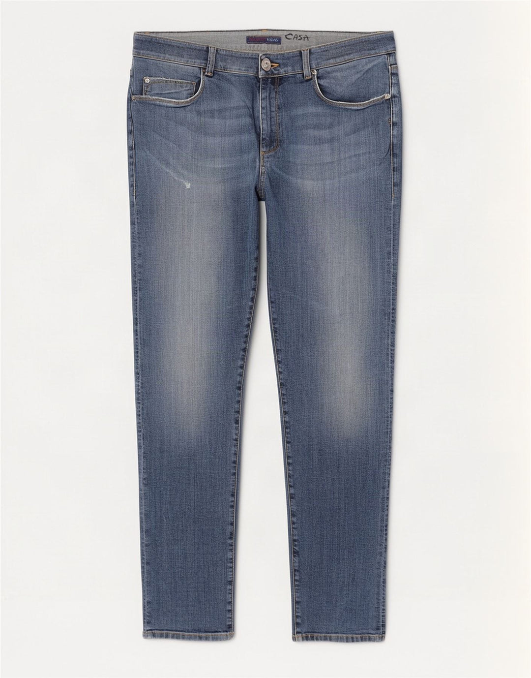 Trussardi blugi slim pentru bărbați W36 L34 albastru